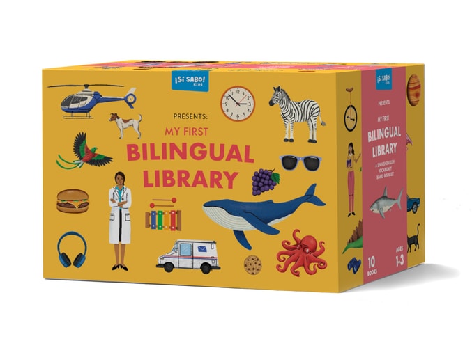 My First Bilingual Library: A Spanish-English Vocabulary Board Book Set of Colors, Numbers, Animals, Abcs, and More (Si Sabo Bilingual Books for Kids) - Set