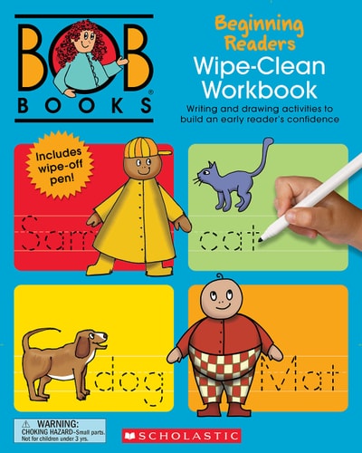 Bob Books - Wipe-Clean Workbook: Beginning Readers | Phonics, Ages 4 and Up, Kindergarten (Stage 1: Starting to Read)