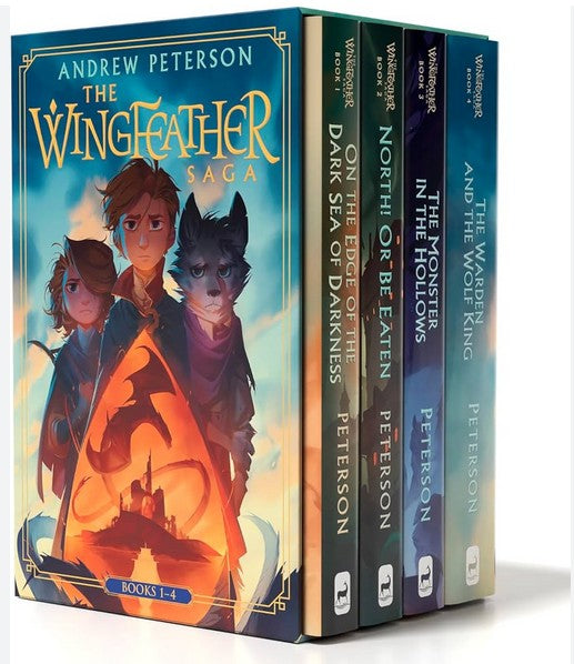 Wingfeather Saga Boxed Set (1-4) - On the Edge of the Dark Sea of Darkness; North! Or Be Eaten; The Monster in the Hollows; The Warden and the Wolf King