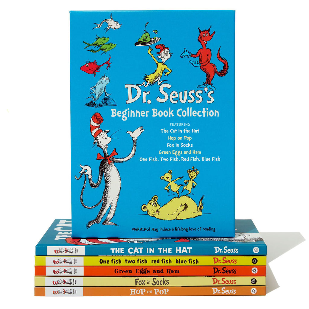 Dr. Seuss's Beginner Book Collection: The Cat in the Hat; One Fish Two Fish Red Fish Blue Fish; Green Eggs and Ham; Hop on Pop; Fox in Socks
